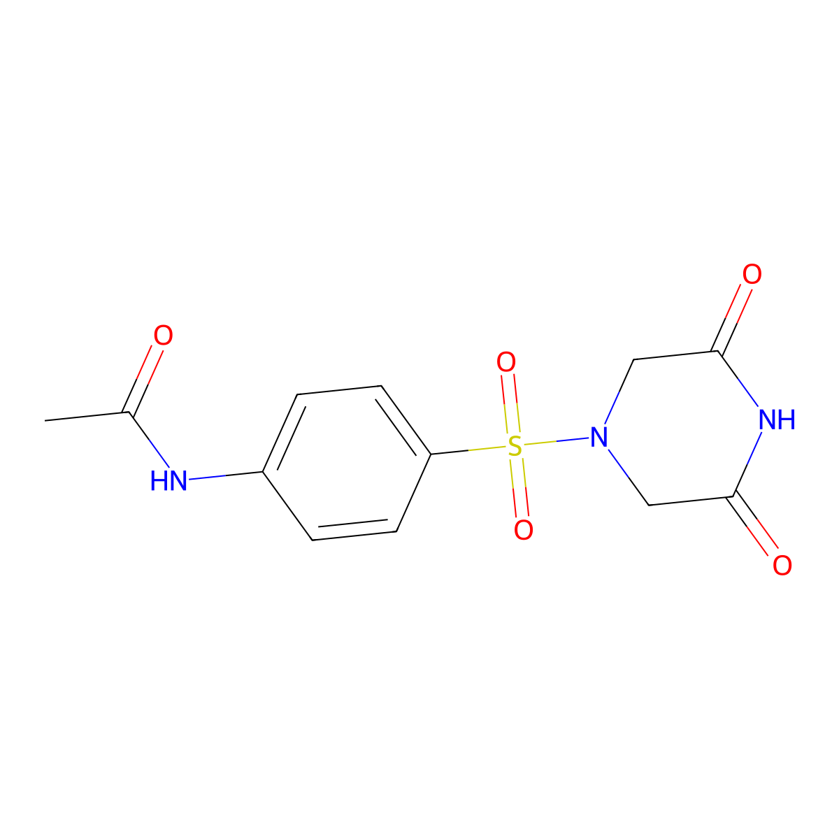 N1-(4-[(3,5-Dioxopiperazino)sulfonyl]phenyl)acetamide molecular structure, CAS 175201-44-2