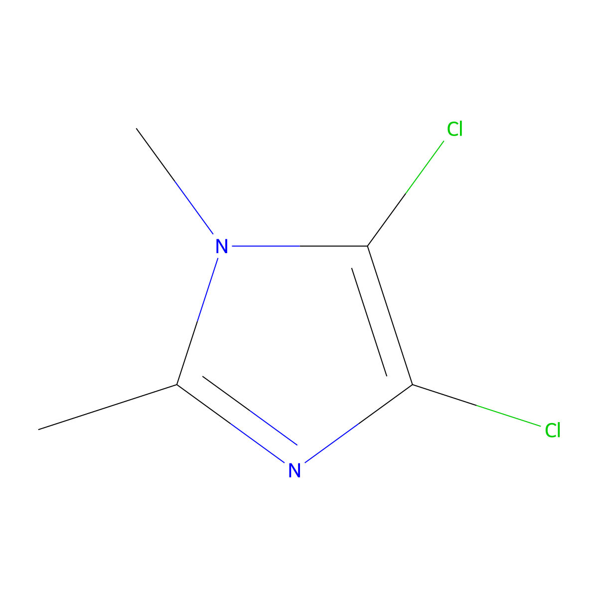 4,5-Dichloro-1,2-dimethylimidazole molecular structure, CAS 175201-56-6