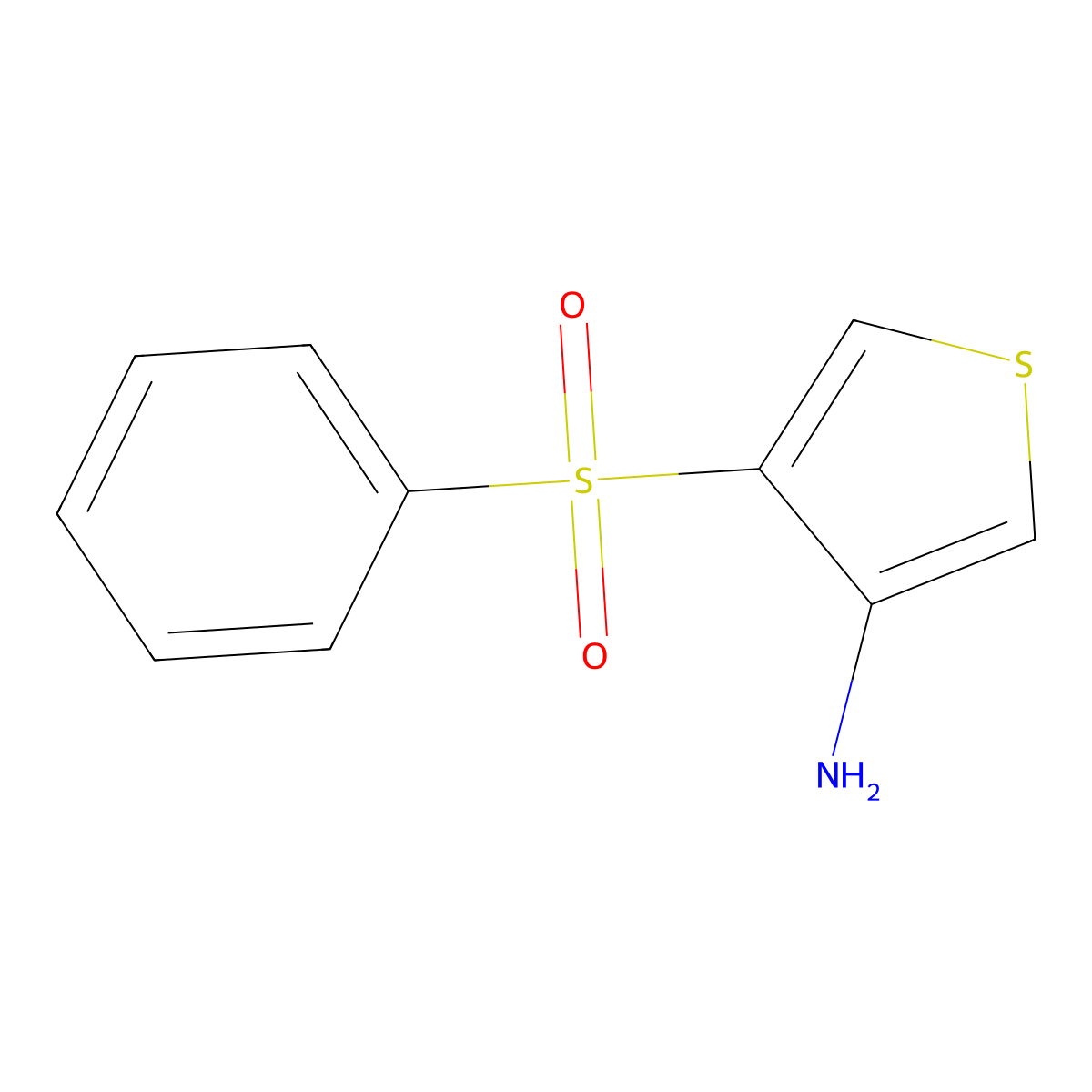 4-(Phenylsulfonyl)thiophen-3-amine molecular structure, CAS 175201-60-2