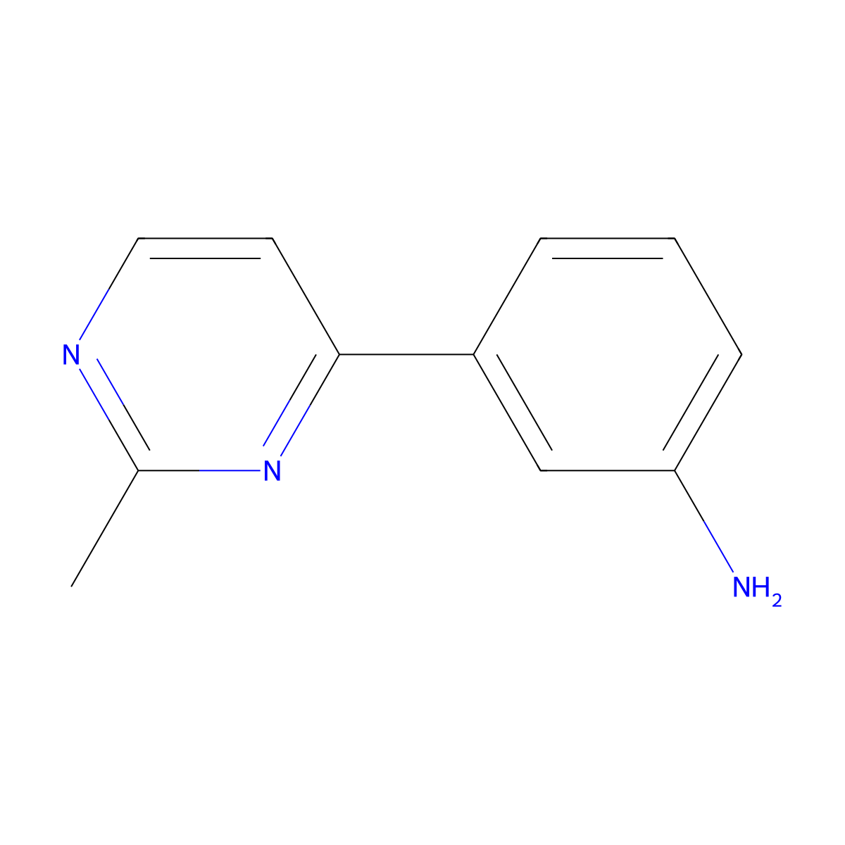 3-(2-Methylpyrimidin-4-yl)aniline molecular structure, CAS 175201-90-8