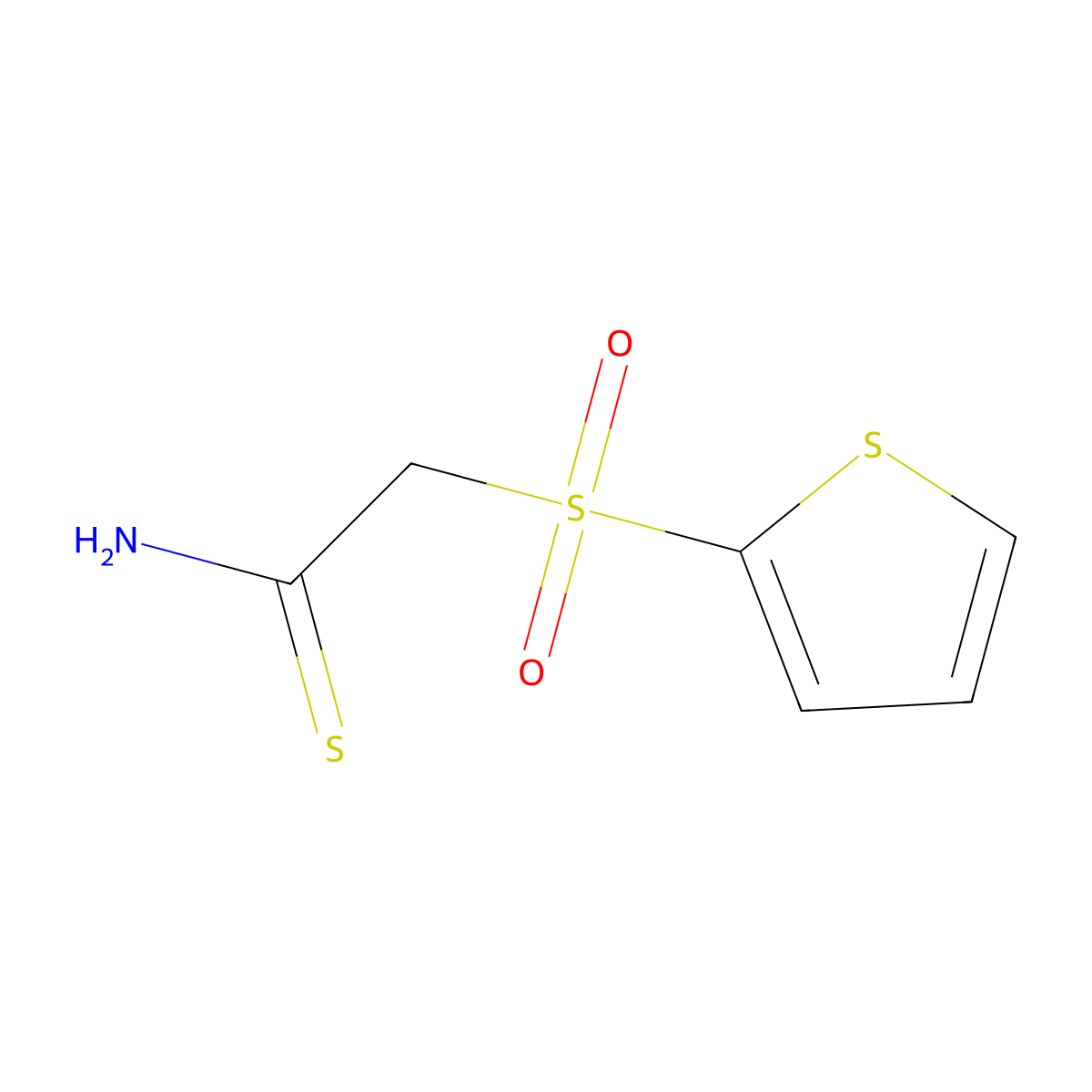 2-(2-Thienylsulfonyl)ethanethioamide molecular structure, CAS 175202-34-3