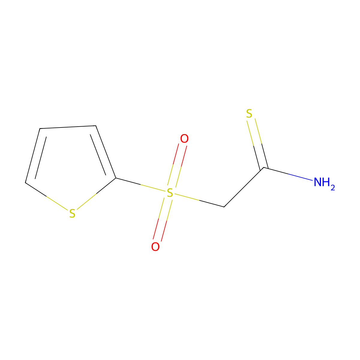 2-(2-Thienylsulfonyl)ethanethioamide molecular structure, CAS 175202-34-3