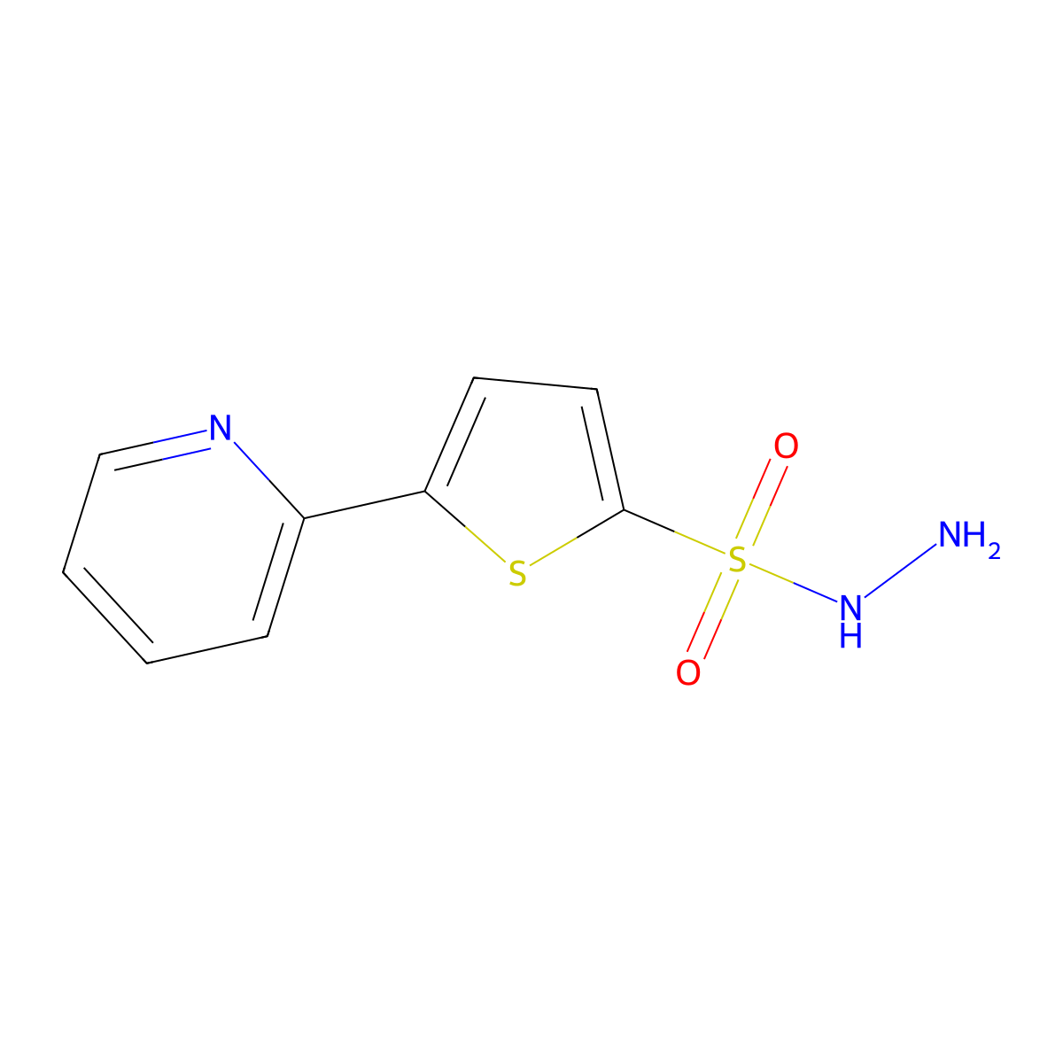 5-(Pyridin-2-yl)thiophene-2-sulfonohydrazide molecular structure, CAS 175202-74-1