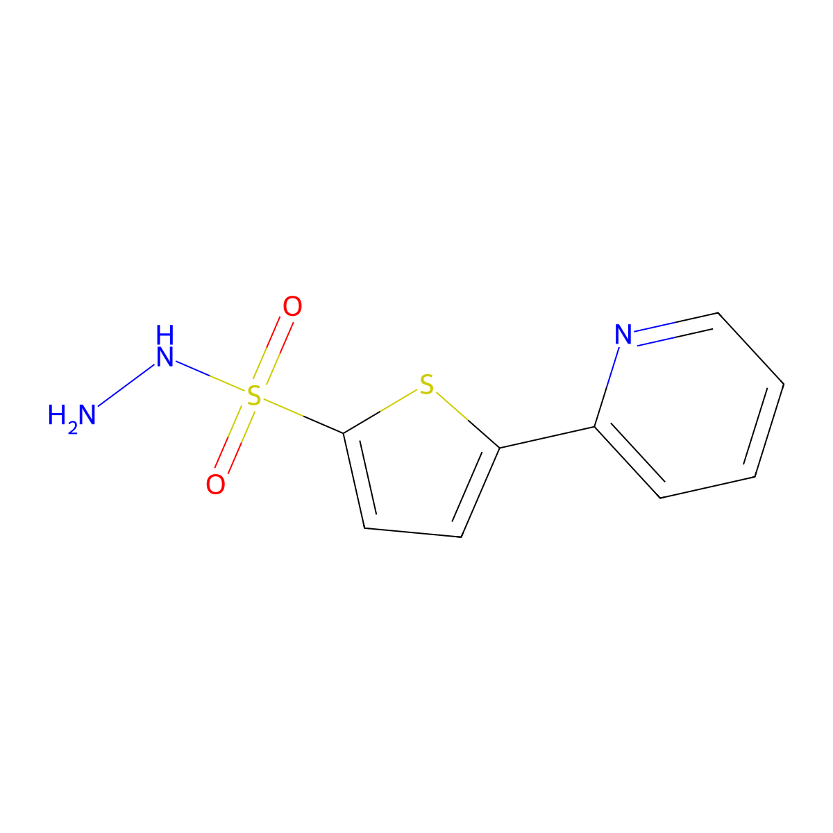 5-(Pyridin-2-yl)thiophene-2-sulfonohydrazide molecular structure, CAS 175202-74-1