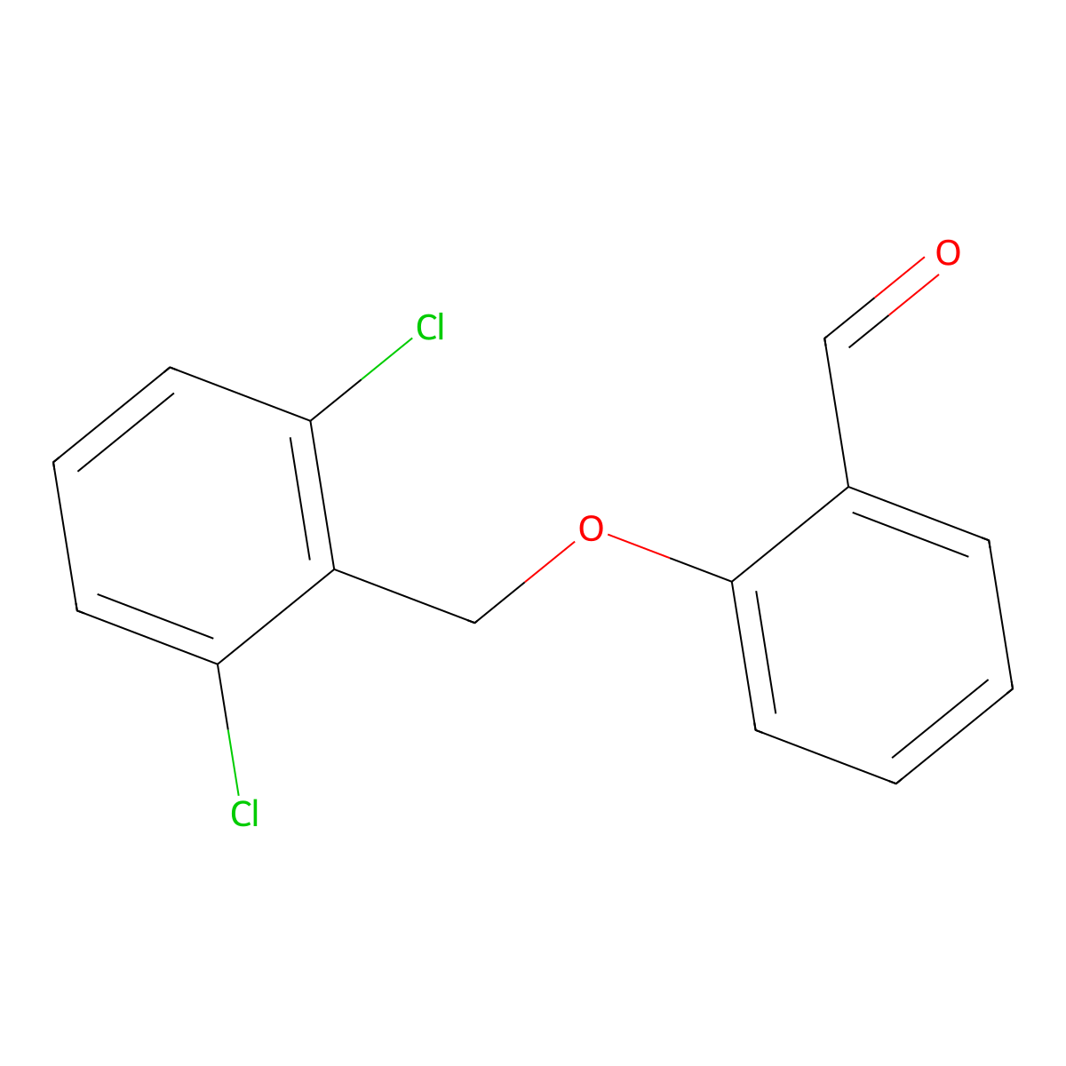 2-[(2,6-Dichlorobenzyl)oxy]benzaldehyde molecular structure, CAS 175203-16-4