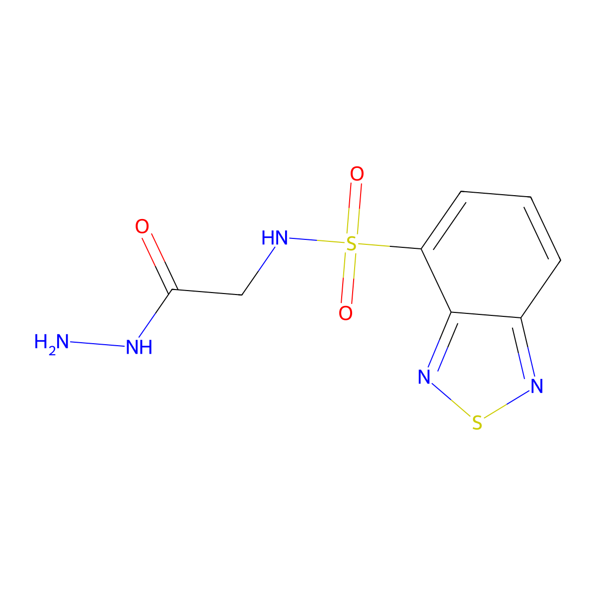 N4-(2-Hydrazino-2-oxoethyl)-2,1,3-benzothiadiazole-4-sulfonamide molecular structure, CAS 175203-26-6
