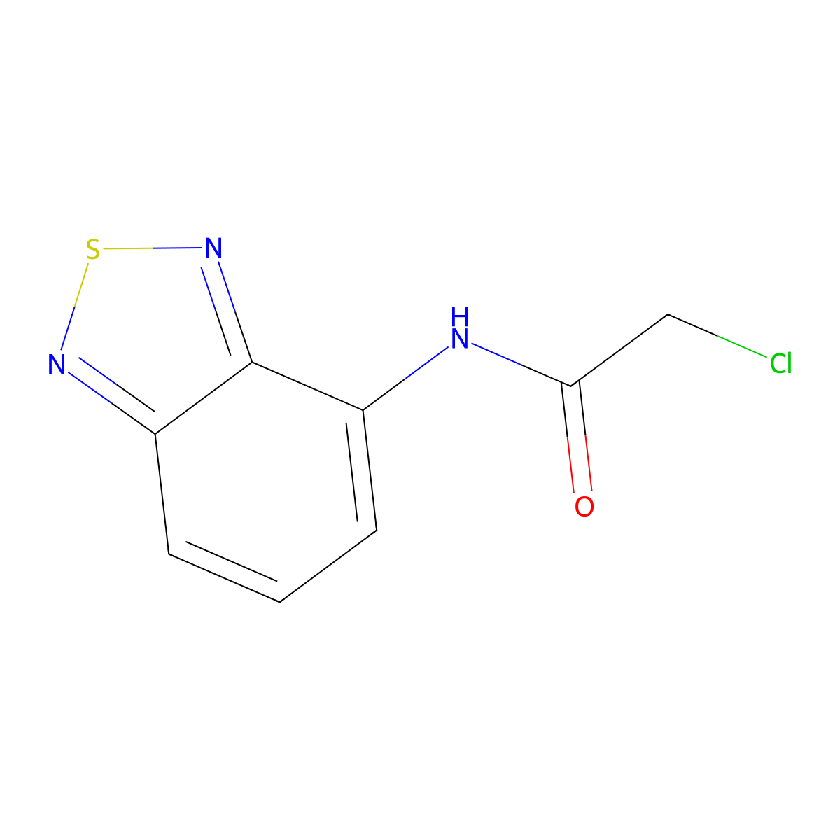 N-(2,1,3-benzothiadiazol-4-yl)-2-chloroacetamide molecular structure, CAS 175203-29-9
