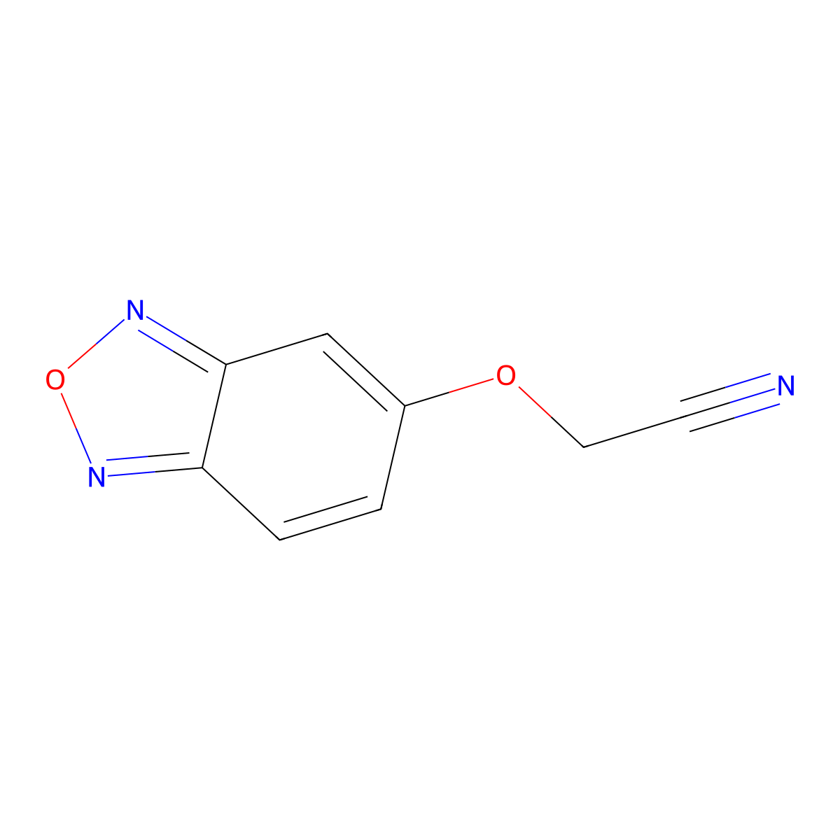 2-(2,1,3-Benzoxadiazol-5-yloxy)acetonitrile molecular structure, CAS 175203-37-9