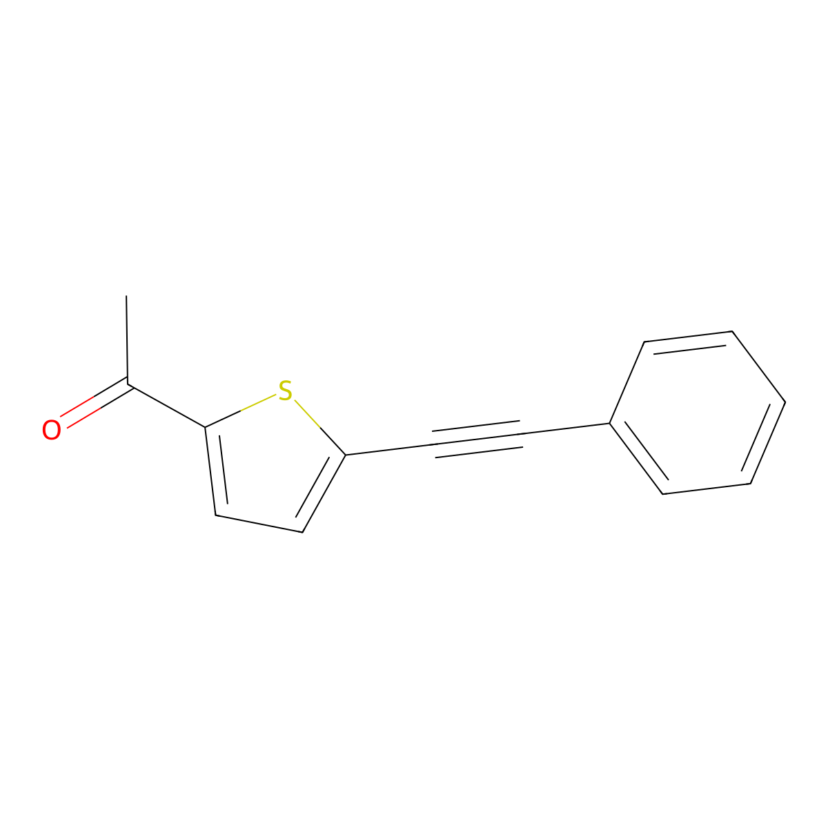 1-[5-(2-Phenyleth-1-Ynyl)-2-Thienyl]Ethan-1-One molecular structure, CAS 175203-54-0