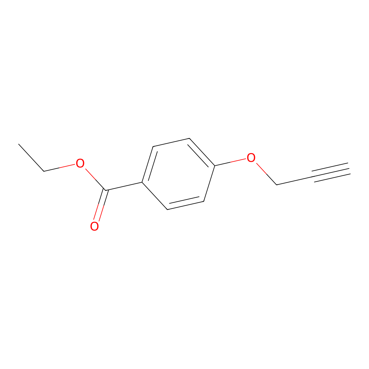 Ethyl 4-(prop-2-yn-1-yloxy)benzoate molecular structure, CAS 175203-55-1