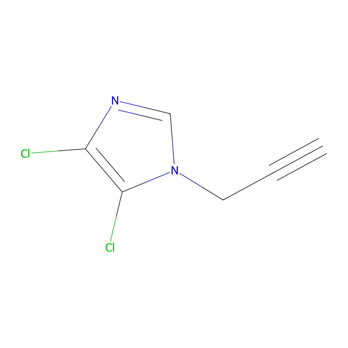 4,5-Dichloro-1-prop-2-ynylimidazole molecular structure, CAS 175203-80-2