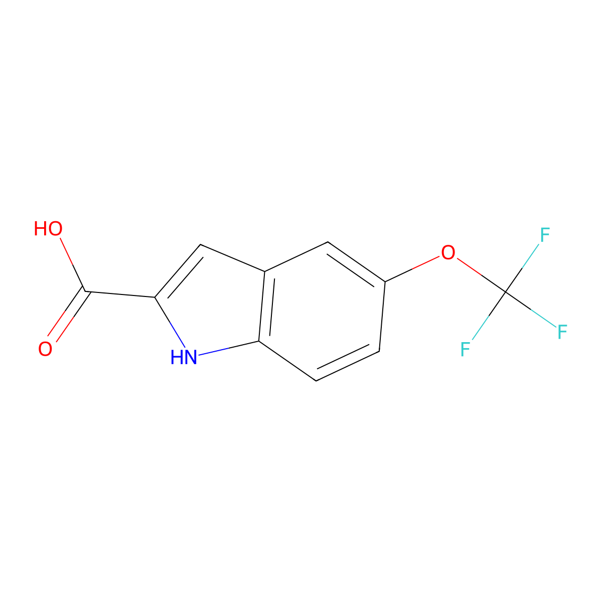 5-(Trifluoromethoxy)-1H-indole-2-carboxylic acid molecular structure, CAS 175203-84-6