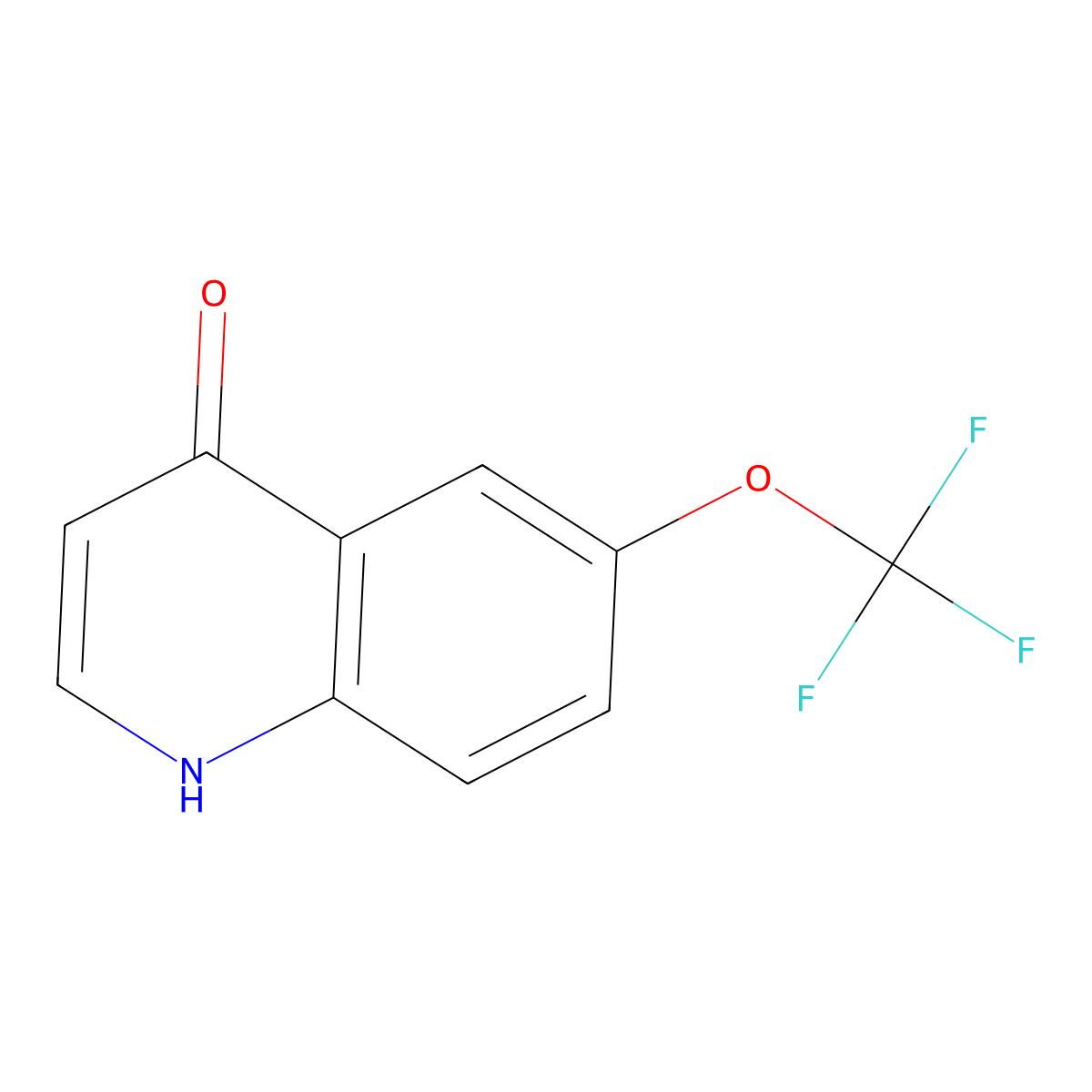 6-(Trifluoromethoxy)-4-quinolinol molecular structure, CAS 175203-87-9