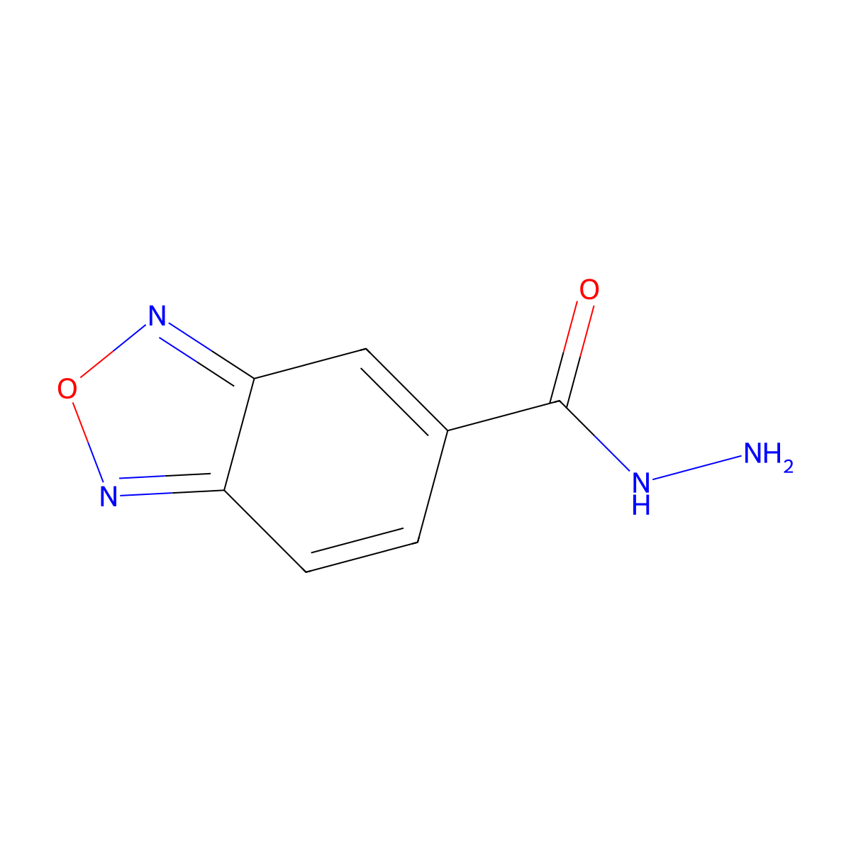 2,1,3-Benzoxadiazole-5-carbohydrazide molecular structure, CAS 175203-93-7