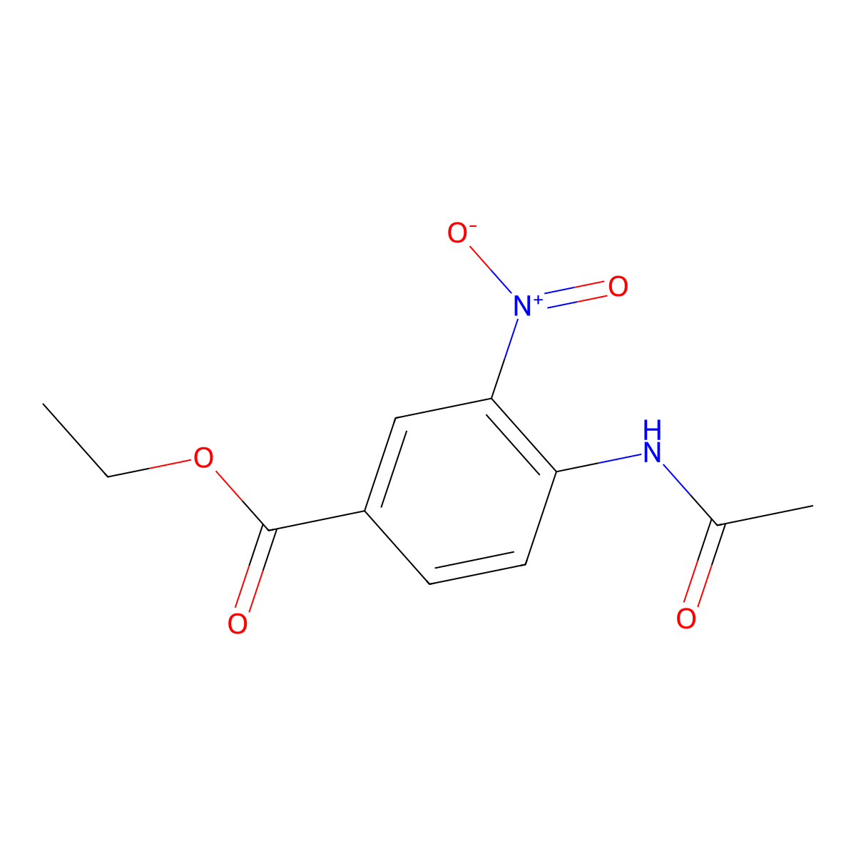 Ethyl 4-acetamido-3-nitrobenzoate molecular structure, CAS 175204-17-8