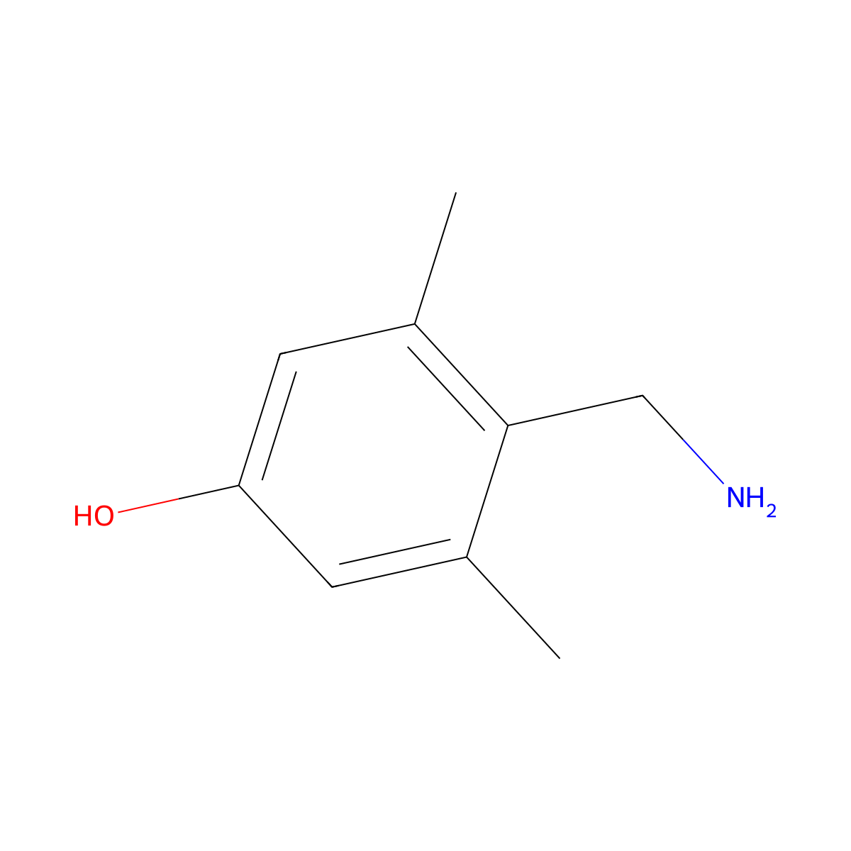 4-(Aminomethyl)-3,5-dimethylphenol molecular structure, CAS 175204-31-6