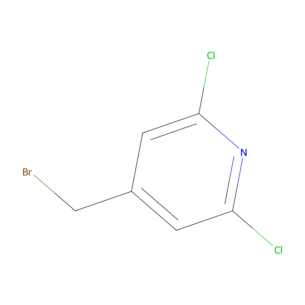 4-(Bromomethyl)-2,6-dichloropyridine molecular structure, CAS 175204-45-2