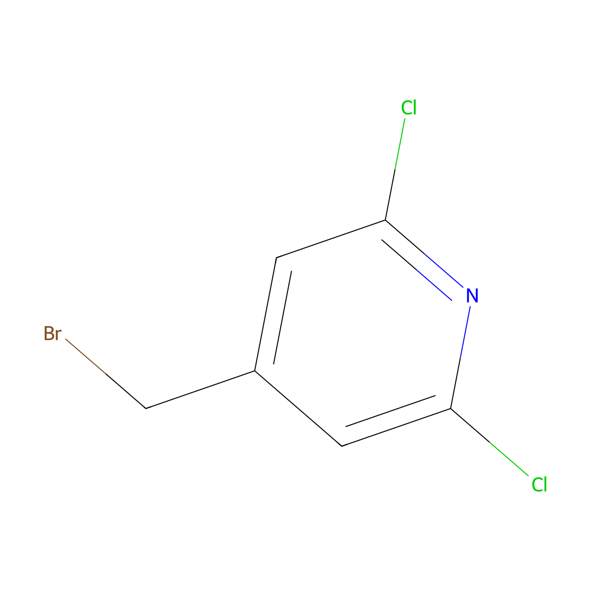 4-(Bromomethyl)-2,6-dichloropyridine molecular structure, CAS 175204-45-2