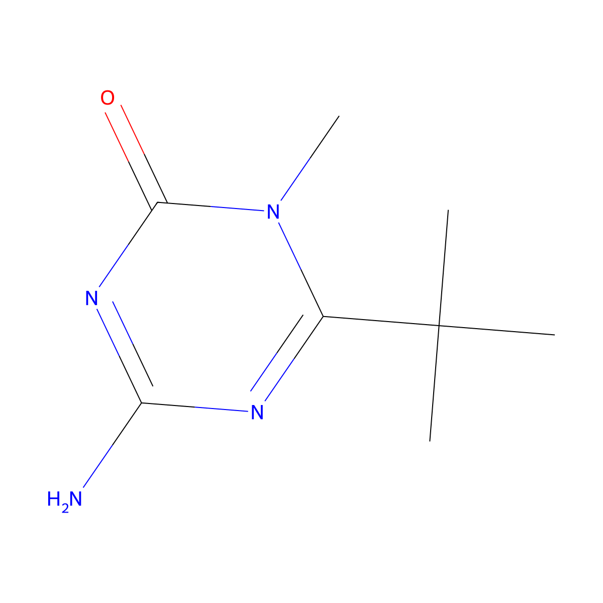4-Amino-6-tert-butyl-1-methyl-1,3,5-triazin-2-one molecular structure, CAS 175204-73-6
