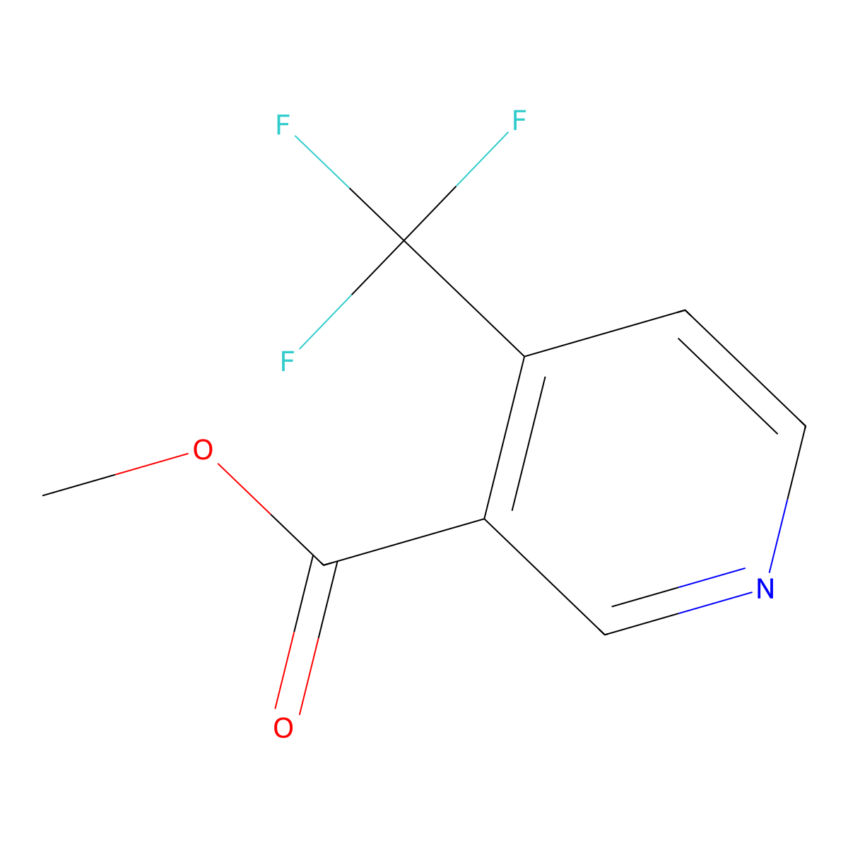 Methyl 4-(trifluoromethyl)nicotinate molecular structure, CAS 175204-82-7