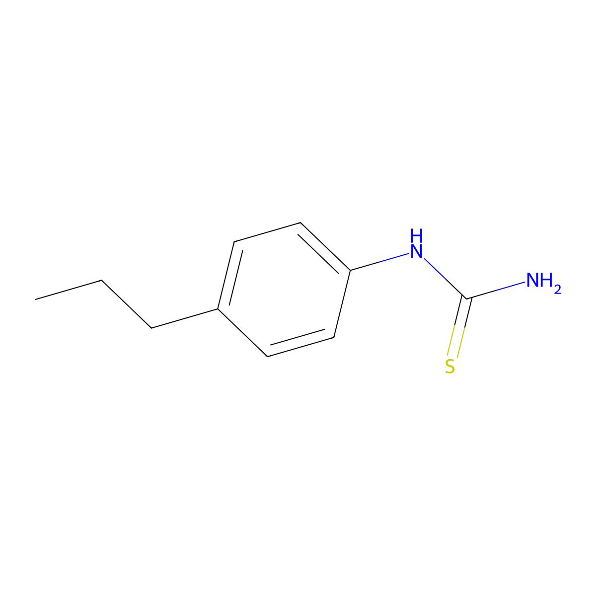 (4-Propylphenyl)thiourea molecular structure, CAS 175205-18-2