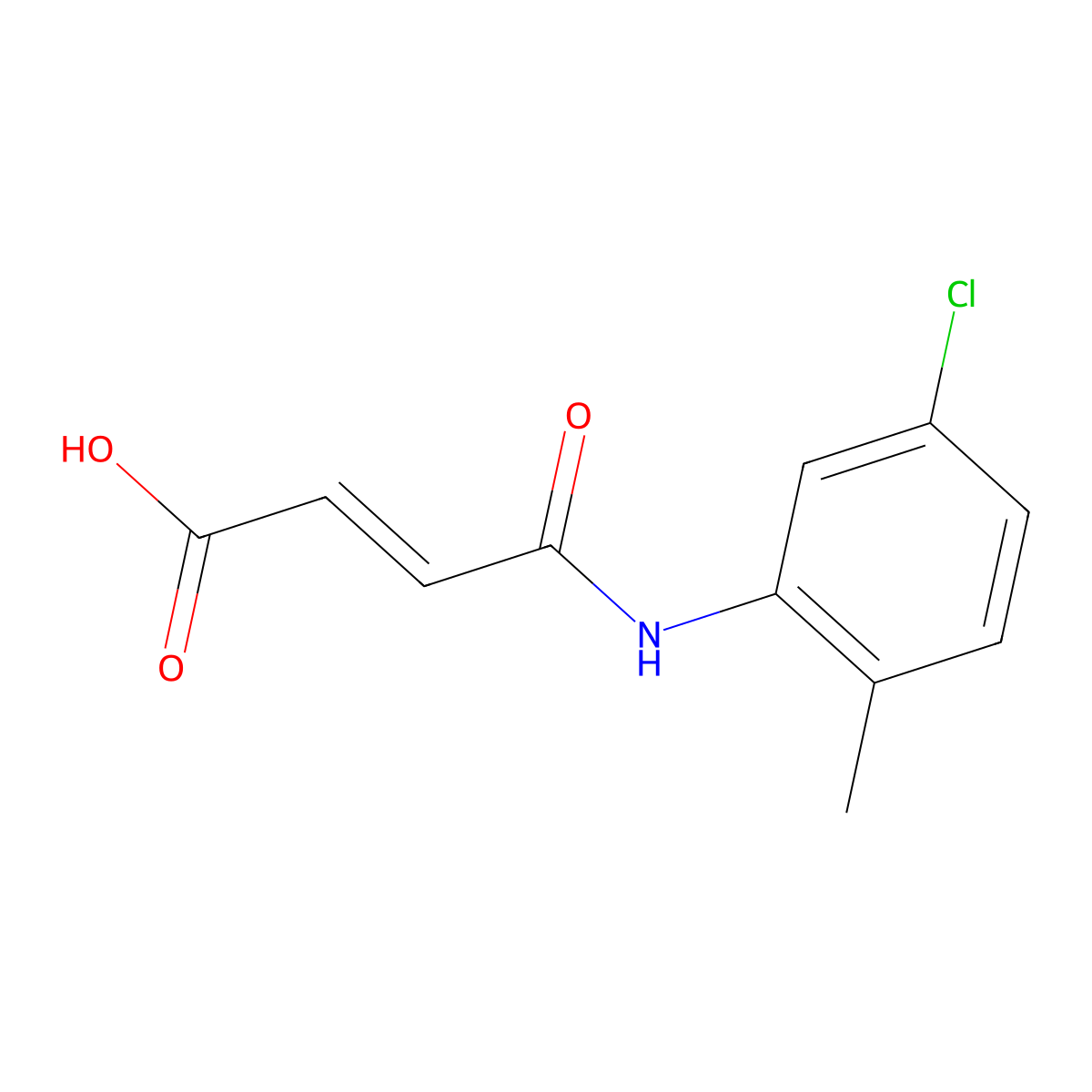 4-(5-Chloro-2-methylanilino)-4-oxobut-2-enoic acid molecular structure, CAS 175205-20-6