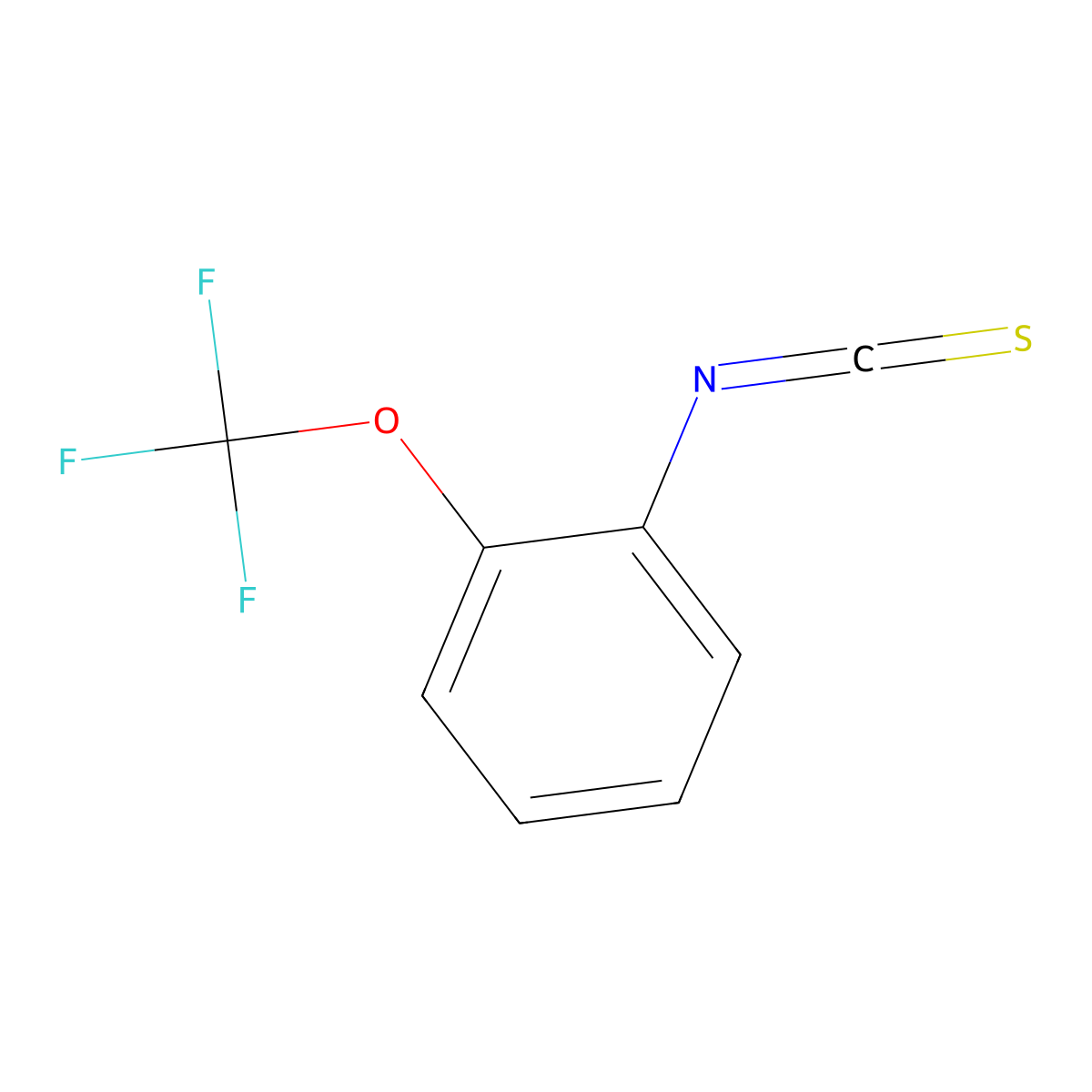 2-(Trifluoromethoxy)phenyl isothiocyanate molecular structure, CAS 175205-33-1