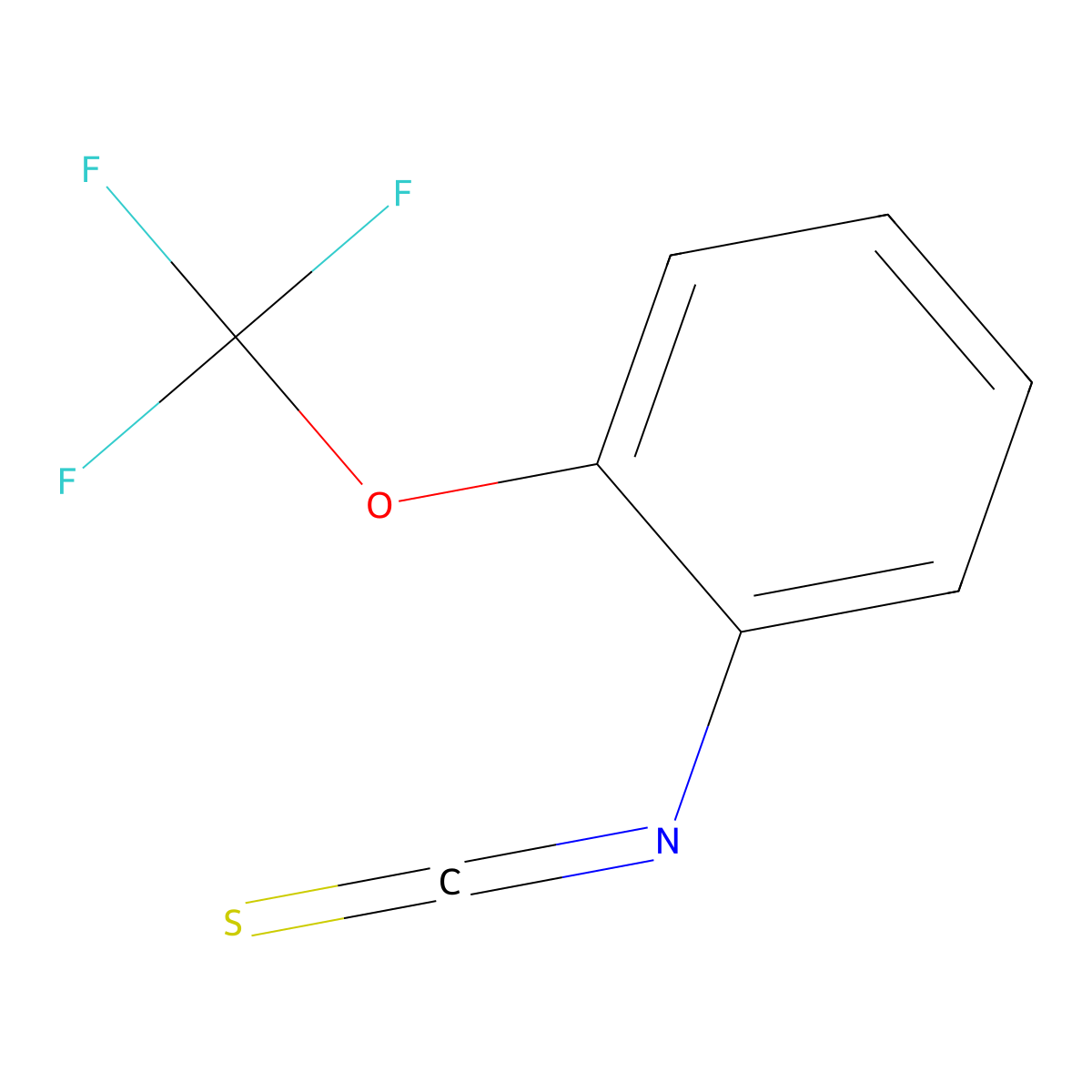 2-(Trifluoromethoxy)phenyl isothiocyanate molecular structure, CAS 175205-33-1