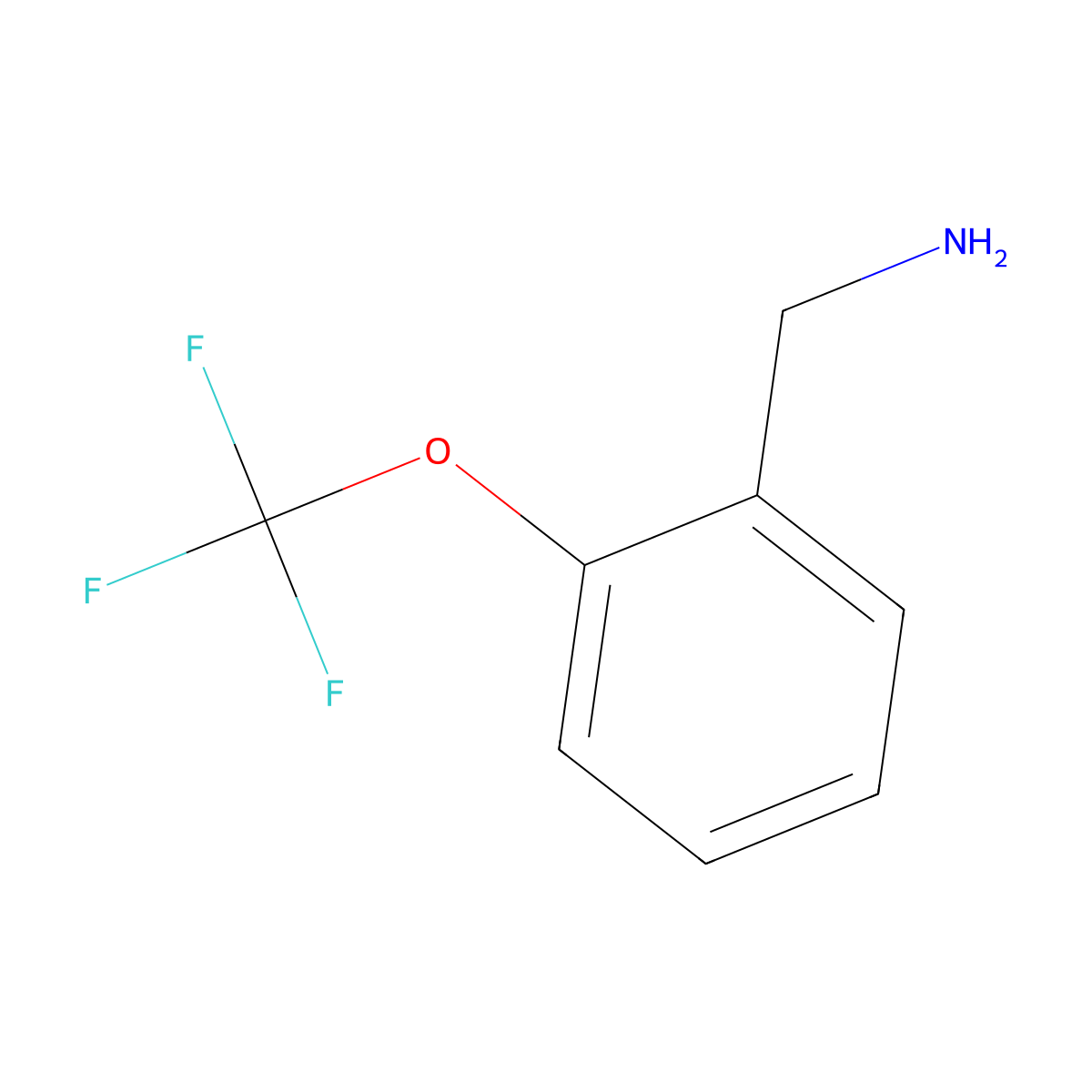 (2-(Trifluoromethoxy)phenyl)methanamine molecular structure, CAS 175205-64-8