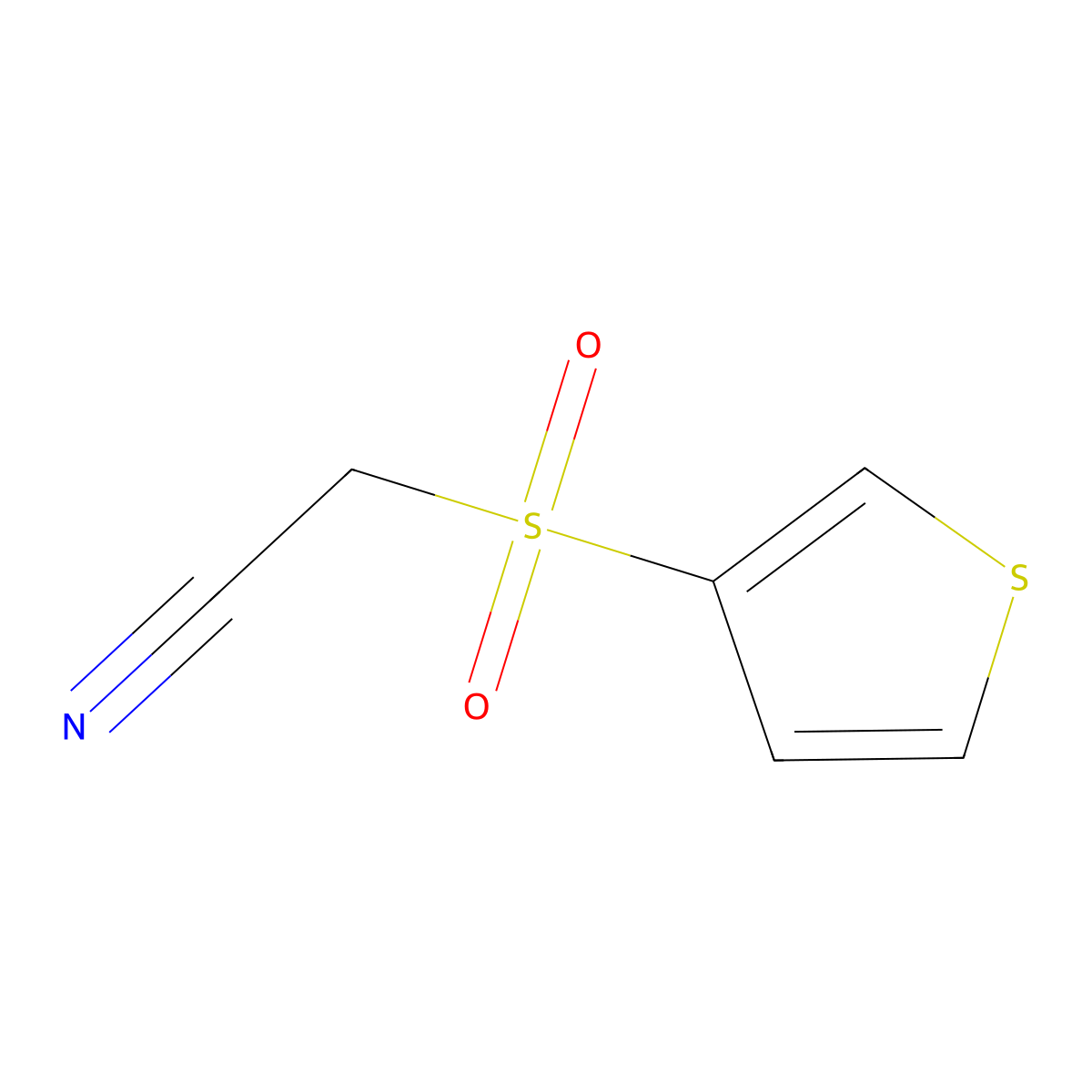 2-(3-Thienylsulfonyl)acetonitrile molecular structure, CAS 175205-79-5