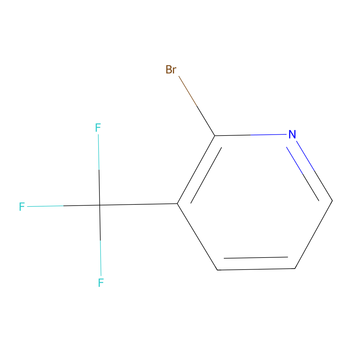 2-Bromo-3-(trifluoromethyl)pyridine molecular structure, CAS 175205-82-0