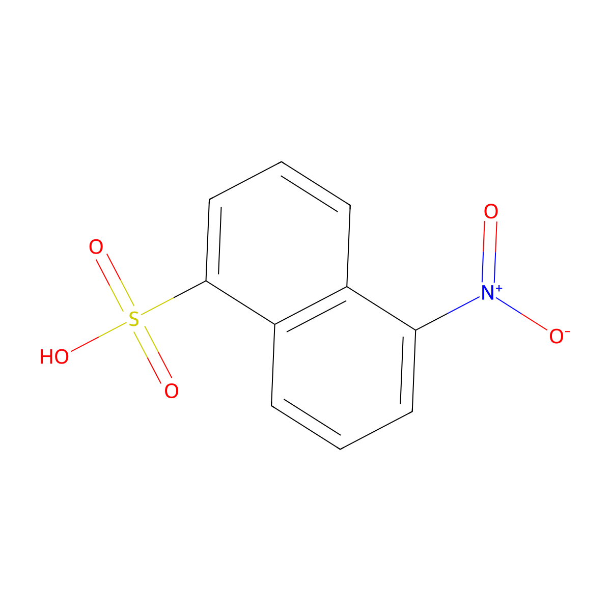 5-Nitronaphthalene-1-sulphonic acid molecular structure, CAS 17521-00-5