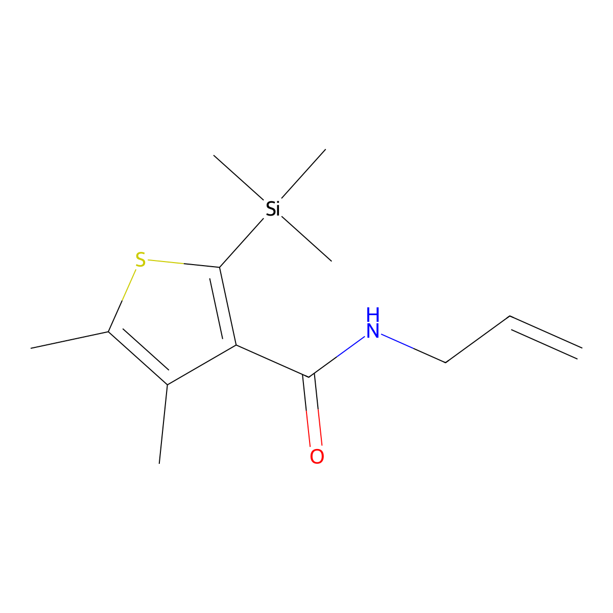Silthiofam molecular structure, CAS 175217-20-6
