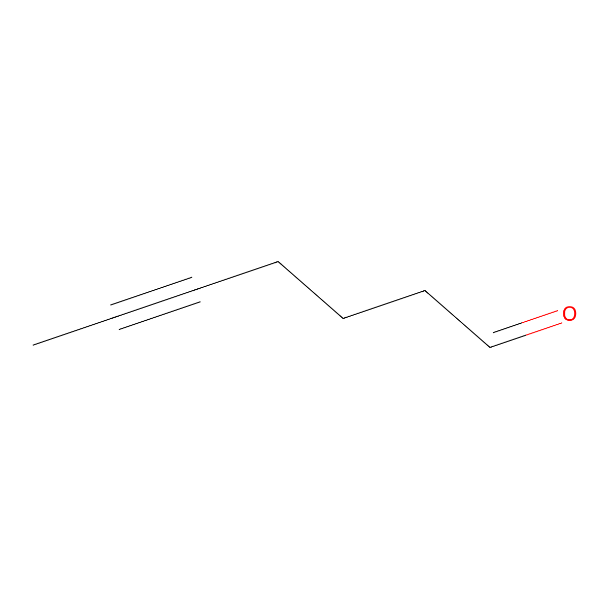 Hept-5-ynal molecular structure, CAS 17522-24-6