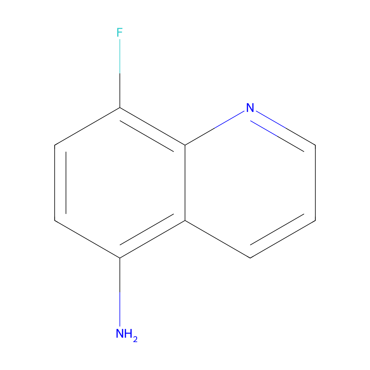 5-Amino-8-fluoroquinoline molecular structure, CAS 175229-87-5