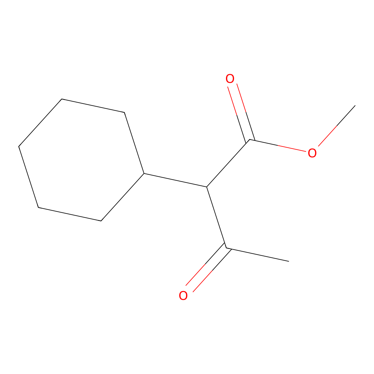 Methyl 2-cyclohexyl-3-oxobutanoate molecular structure, CAS 175230-30-5