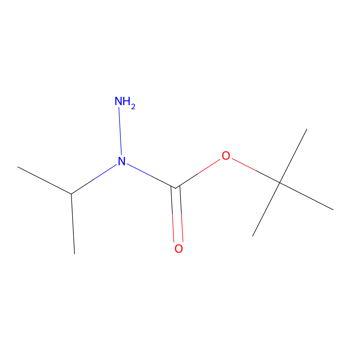N-(propan-2-yl)(tert-butoxy)carbohydrazide molecular structure, CAS 175233-53-1