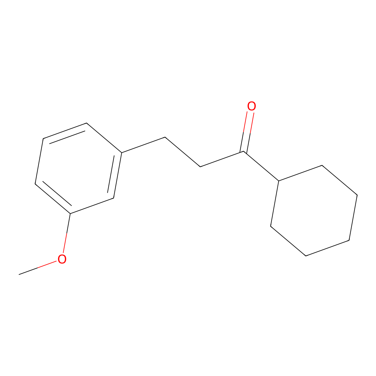 Cyclohexyl 2-(3-methoxyphenyl)ethyl ketone molecular structure, CAS 175234-19-2