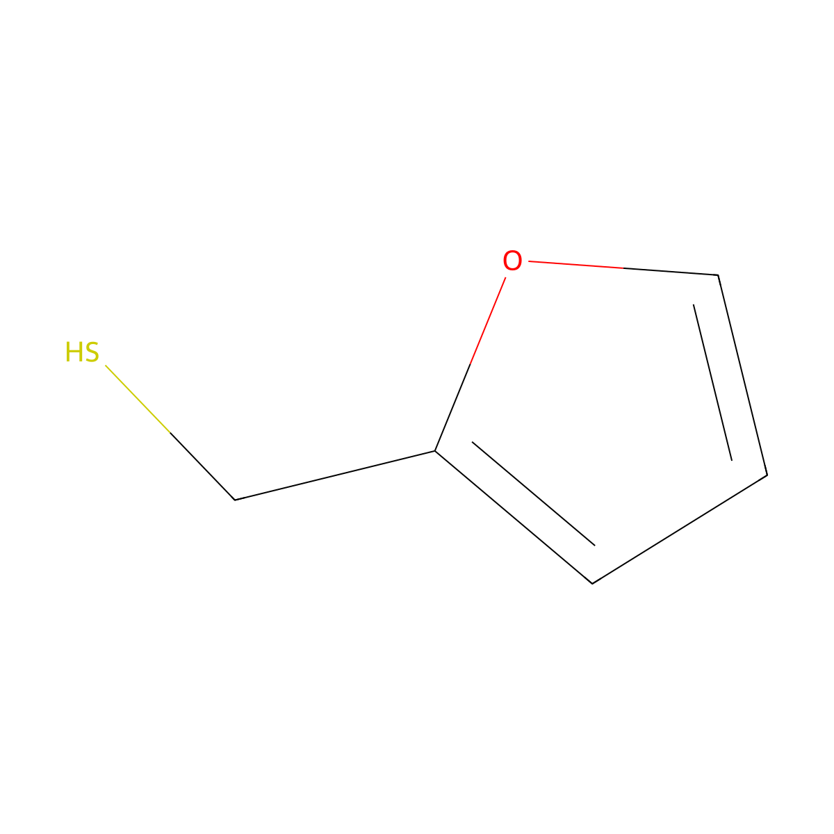 2-Furanmethanethiol molecular structure, CAS 175236-33-6