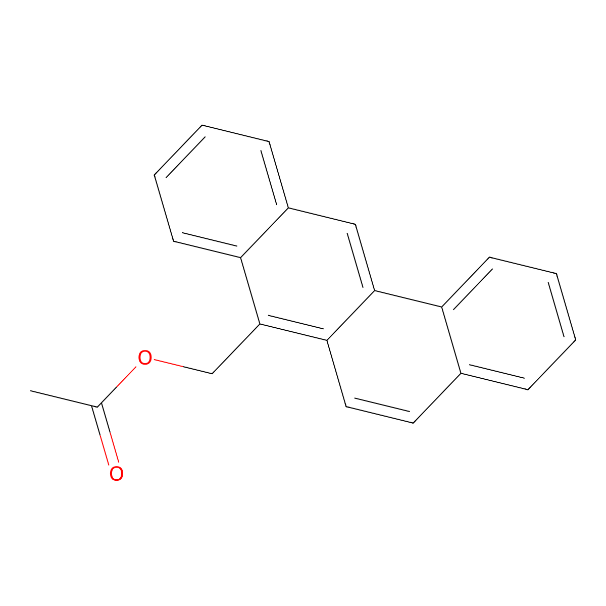 Benz(a)anthracene-7-methanol, acetate molecular structure, CAS 17526-24-8