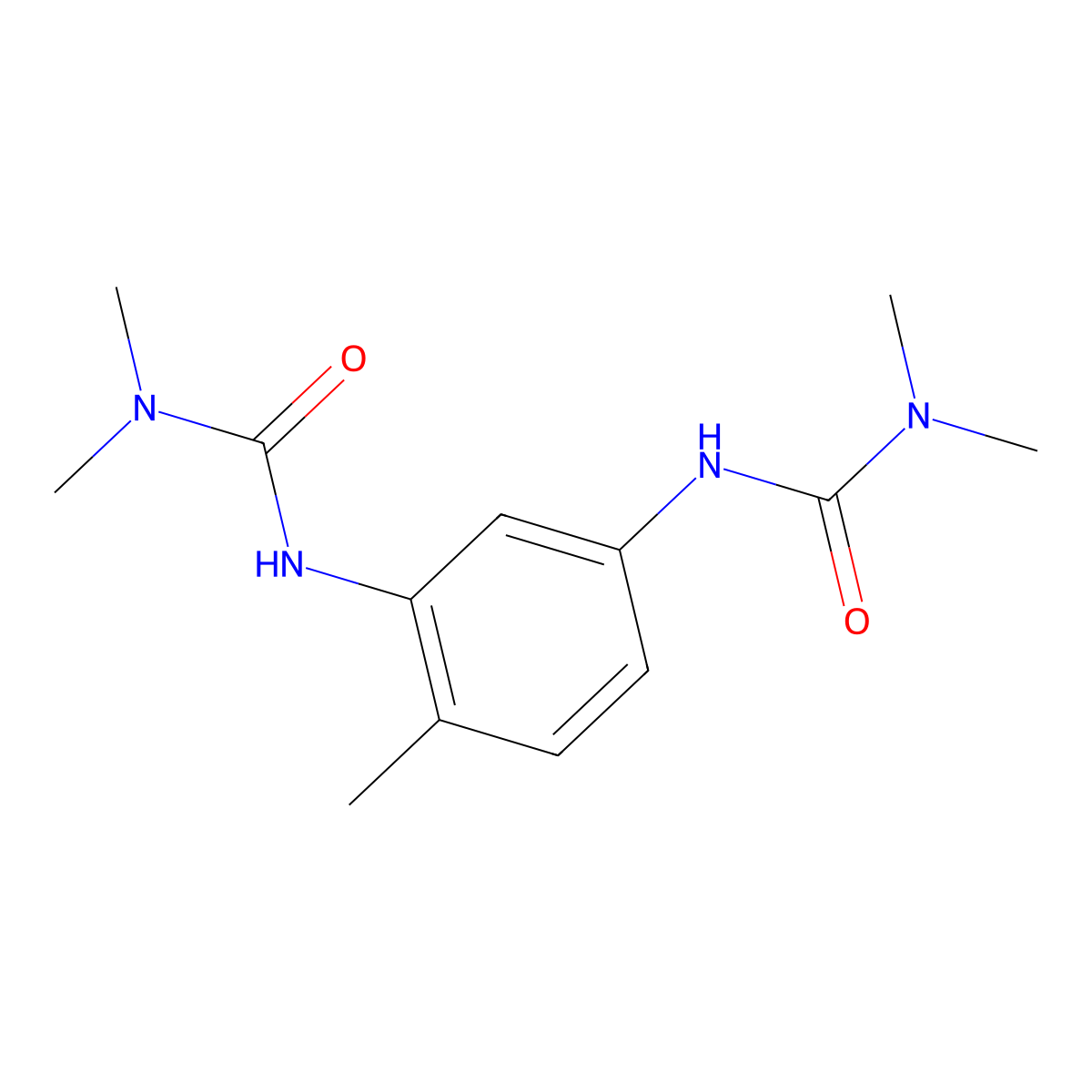 3,3'-(4-Methylbenzene-1,3-diyl)bis(1,1-dimethylurea) molecular structure, CAS 17526-94-2