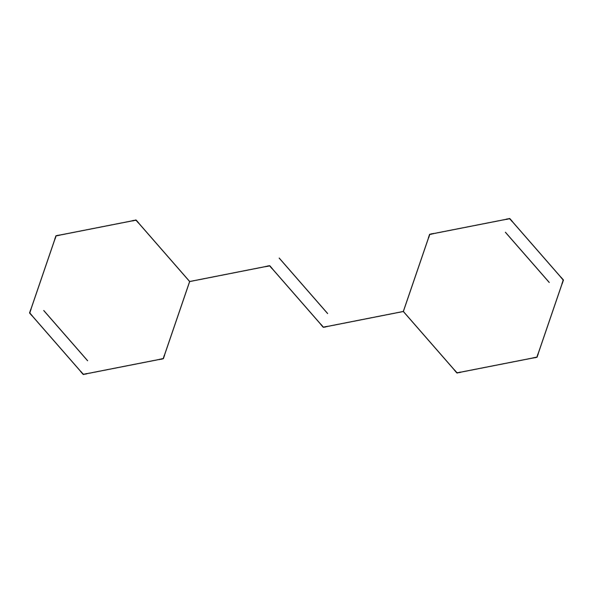 Cyclohexene, 4,4'-(1,2-ethenediyl)bis- molecular structure, CAS 17527-28-5