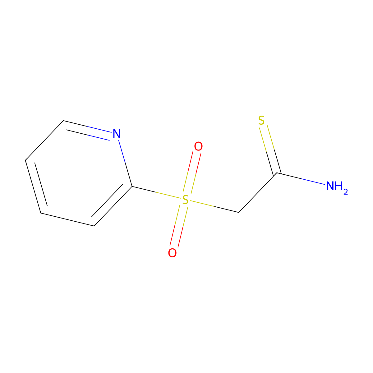 2-(2-Pyridylsulfonyl)thioacetamide molecular structure, CAS 175276-91-2