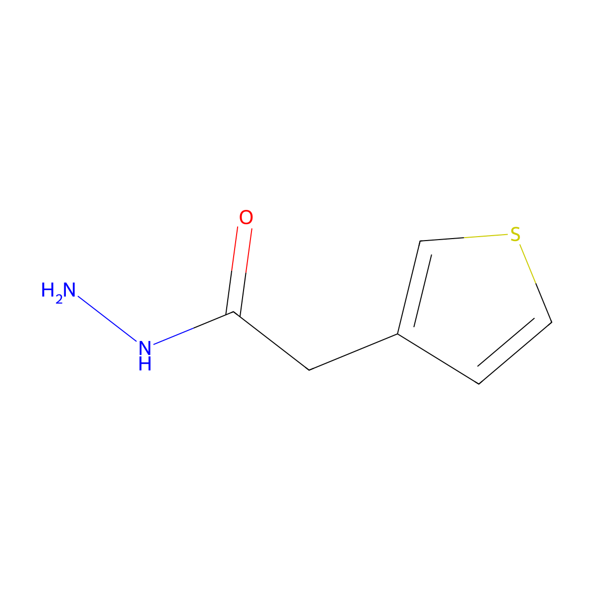 2-(Thiophen-3-yl)acetohydrazide molecular structure, CAS 175276-94-5