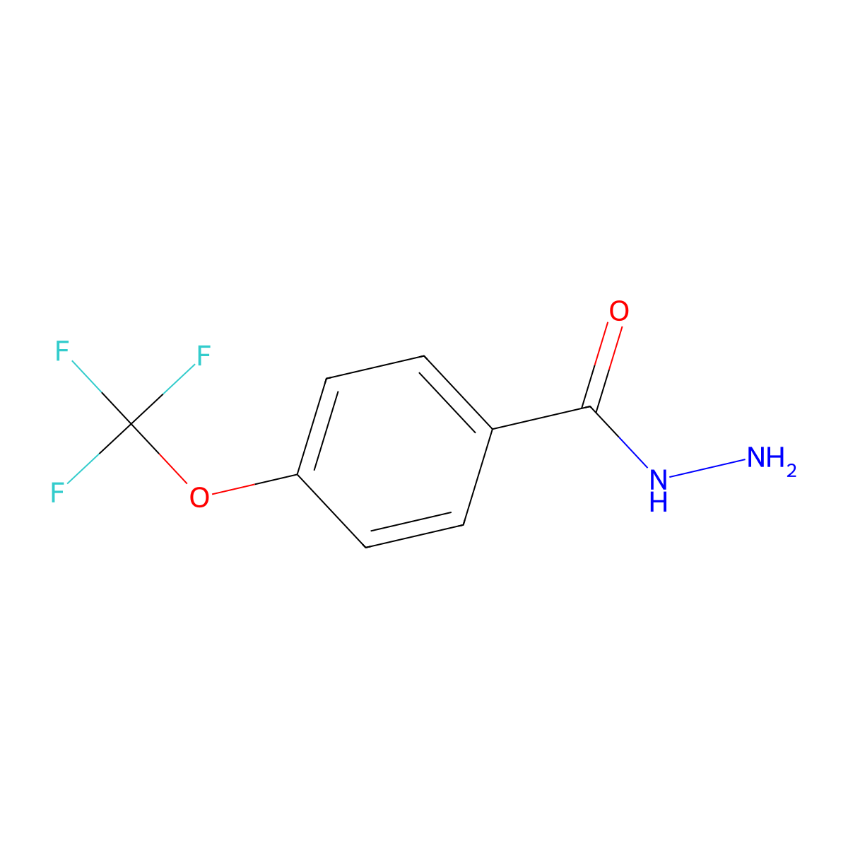 4-(Trifluoromethoxy)benzoic acid hydrazide molecular structure, CAS 175277-18-6