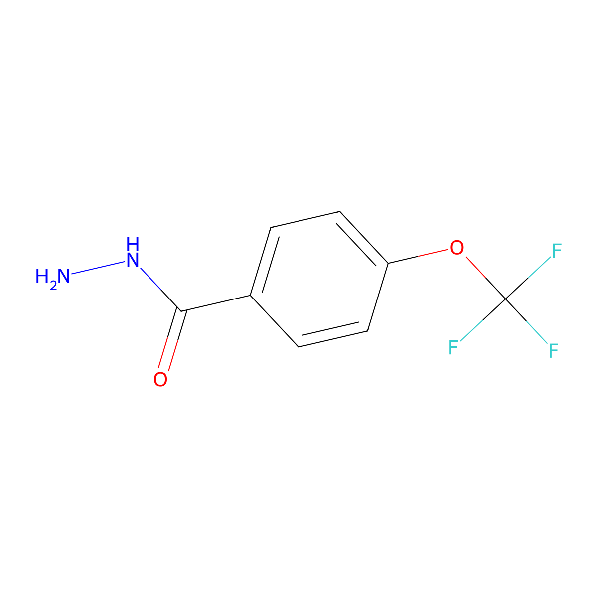 4-(Trifluoromethoxy)benzoic acid hydrazide molecular structure, CAS 175277-18-6