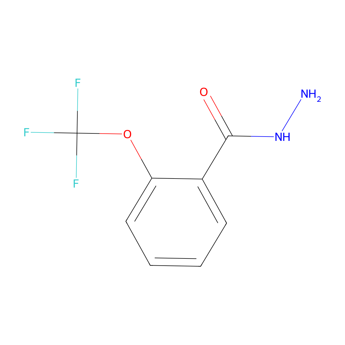 2-(Trifluoromethoxy)benzoic acid hydrazide molecular structure, CAS 175277-19-7