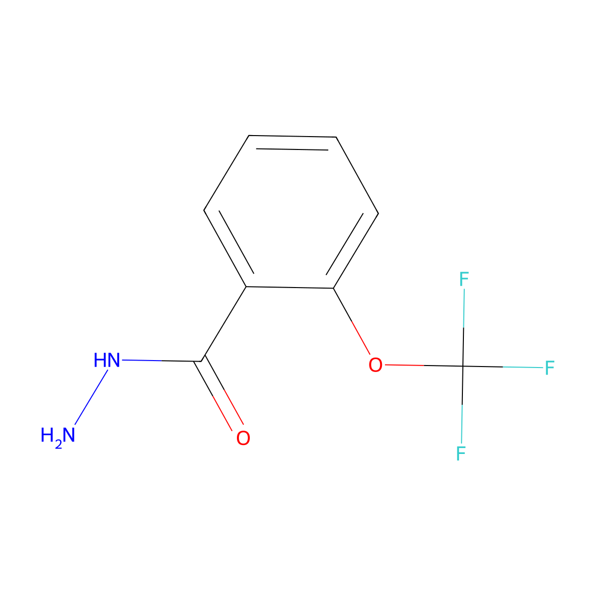 2-(Trifluoromethoxy)benzoic acid hydrazide molecular structure, CAS 175277-19-7