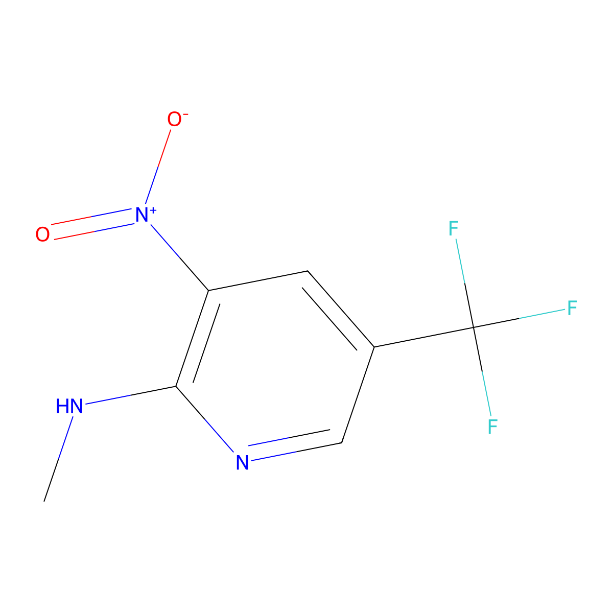 N-Methyl-3-nitro-5-(trifluoromethyl)pyridin-2-amine molecular structure, CAS 175277-21-1