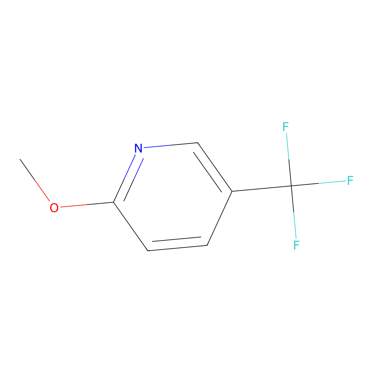 2-Methoxy-5-(trifluoromethyl)pyridine molecular structure, CAS 175277-45-9